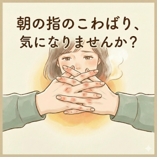 朝、指が こわばりませんか？ それは頑張り屋さんのサイン 「メノポハンド」かも