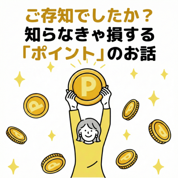 ご存知でしたか？知らなきゃ損する「ポイント」のお話