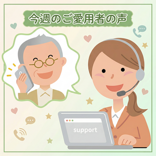 今週のご愛用者の声
