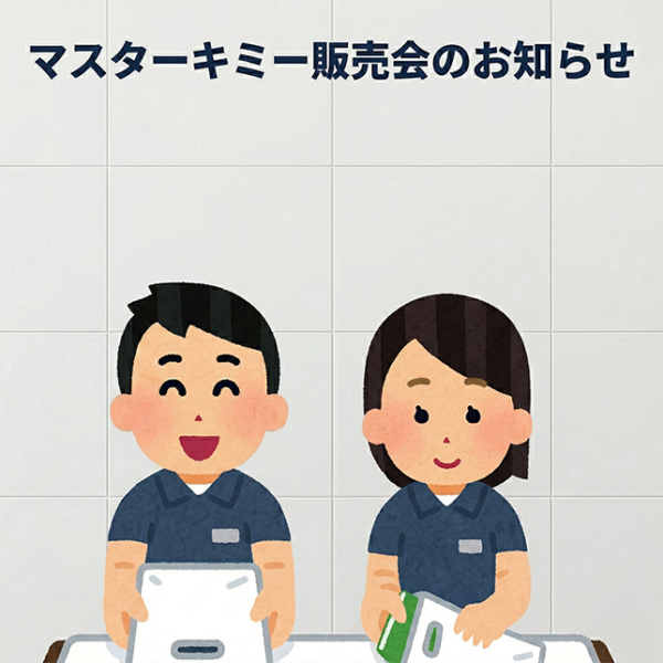 2026年4月 マスターキミー販売会のお知らせ