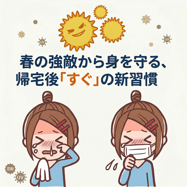 春の強敵から身を守る、帰宅後「すぐ」の新習慣をご存知ですか？