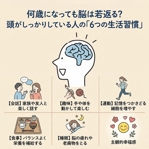 何歳になっても脳は若返る？頭がしっかりしている人の「6つの生活習慣」