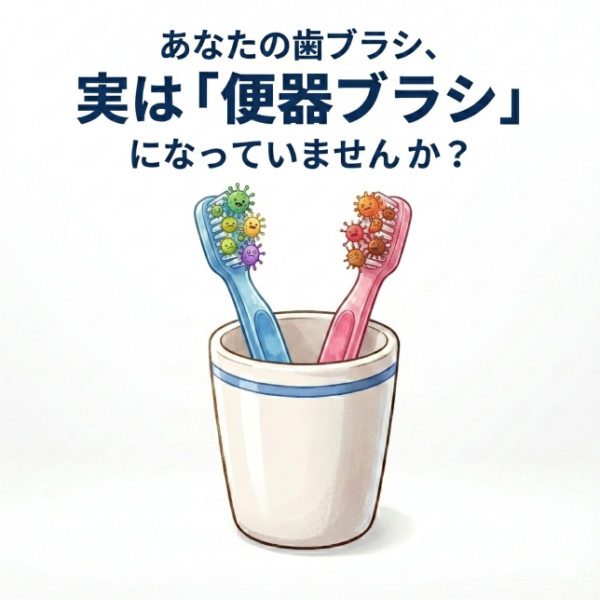 あなたの歯ブラシ、実は「便器ブラシ」になっていませんか？