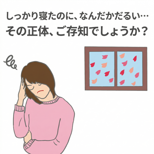 しっかり寝たのに、なんだかだるい…その正体、ご存知でしょうか？