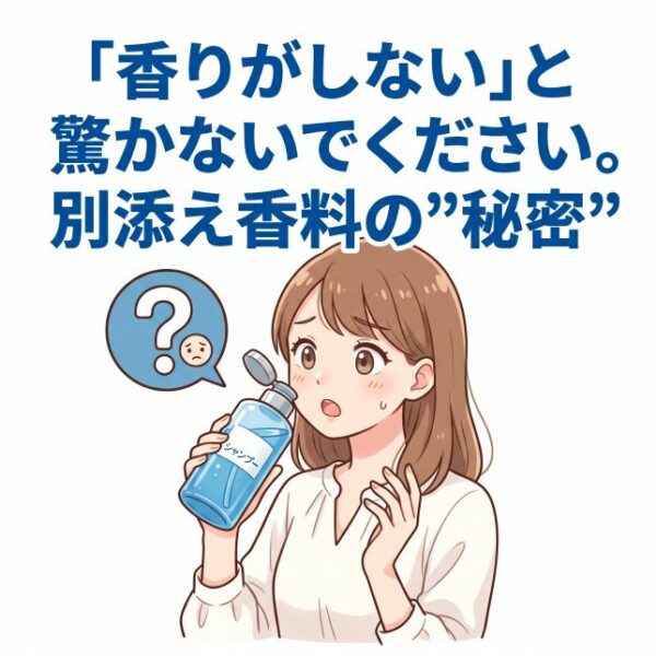 「香りがしない」と驚かないでください。別添え香料の”秘密”